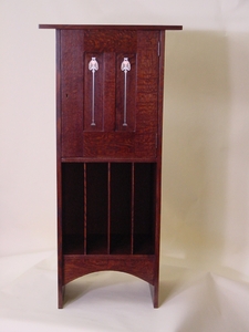 Gustav Stickley Harvey Ellis Inspired Inlaid Music cabinet